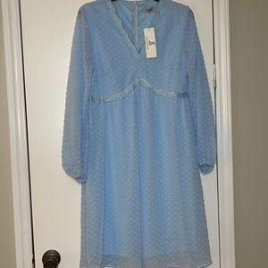 Blue maternity dress